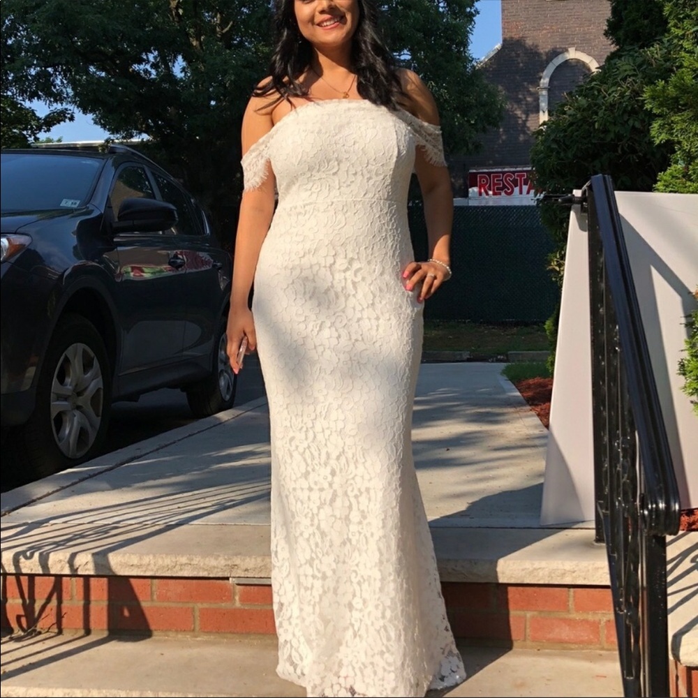 Lulu’s Lace Off Shoulder Dress